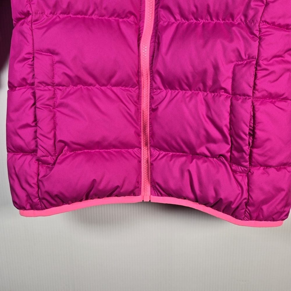 The North Face Girls Andes Down Jacket In Luminous Pink Full Zip Size L 14-16 - Picture 5 of 16